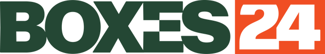 Boxes 24 Logo In Green and Orange