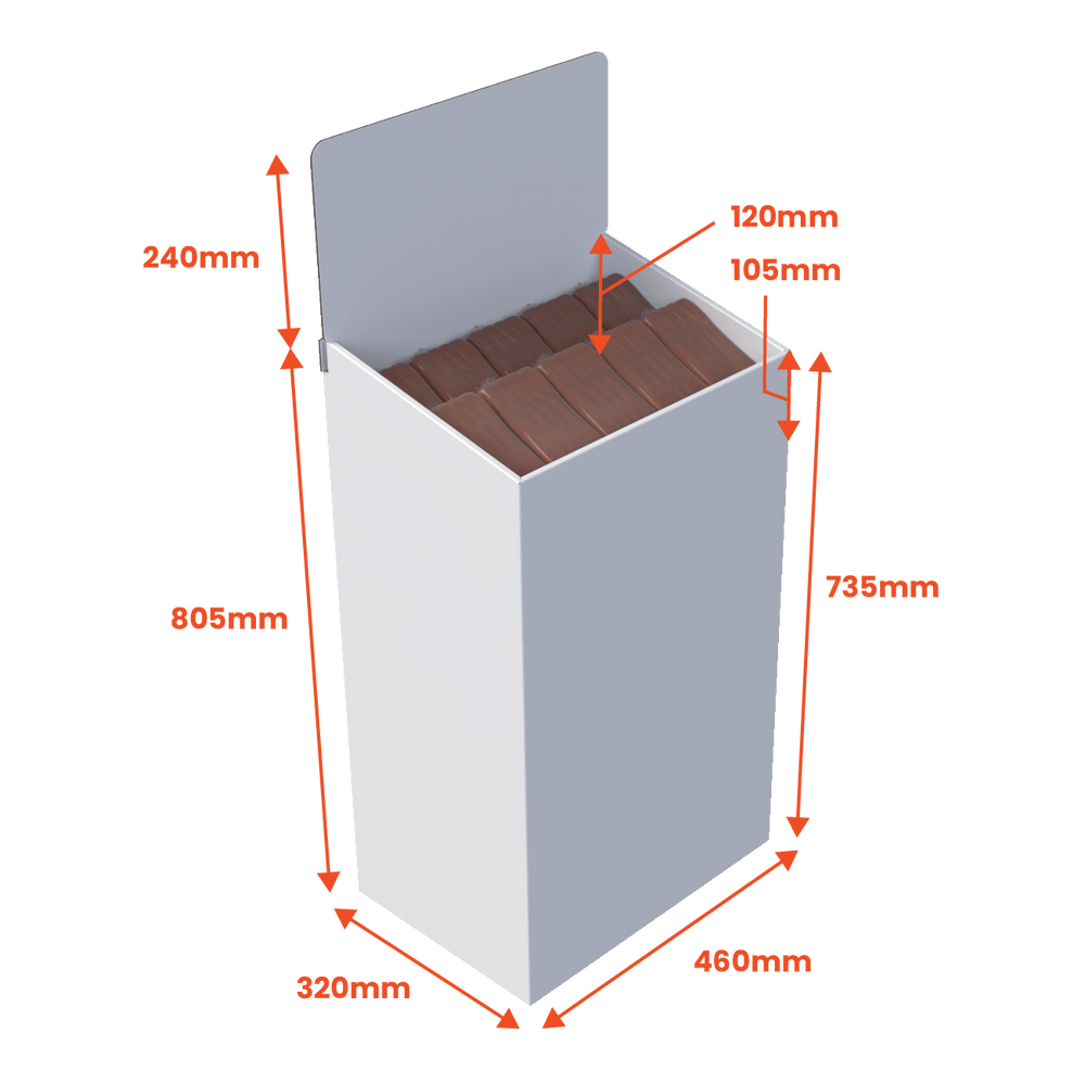 Dump Bin Small - Plain - Boxes 24