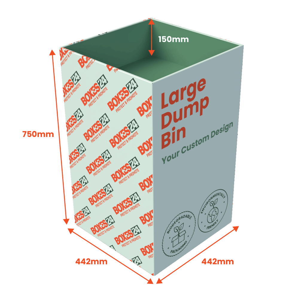 Dump Bin Large - Full Custom Print - Boxes 24