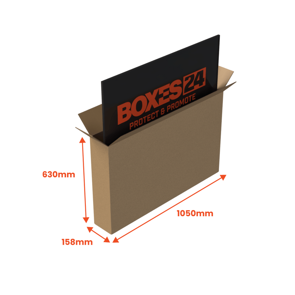 Small TV Box (32" to 43") - 1050 x 158 x 630mm (Pack of 5) - Boxes 24