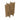 brown wine box partitions on white background
