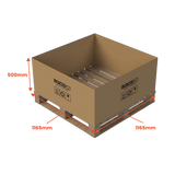 Heavy Duty Pallet Box Sleeve - 1165 x 1165 x 500mm - Custom Print - 1 Sided (Pack of 10) - Boxes 24