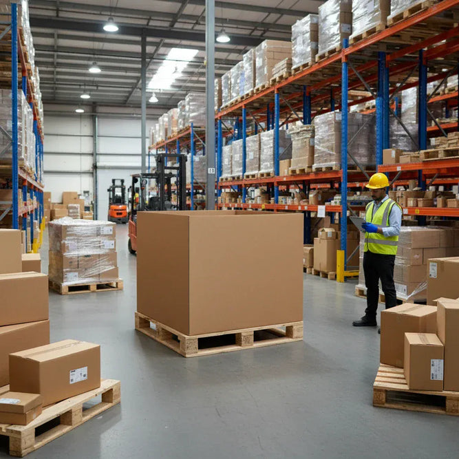 Boxes 24 Pallet Boxes Heavy Duty Pallet Box Sleeve Large - 1093 x 1083 x 1000mm (Pack of 10)