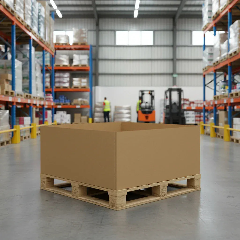 Boxes 24 Pallet Boxes Heavy Duty Pallet Box Sleeve Small - 1136 x 1136 x 500mm (Pack of 10)