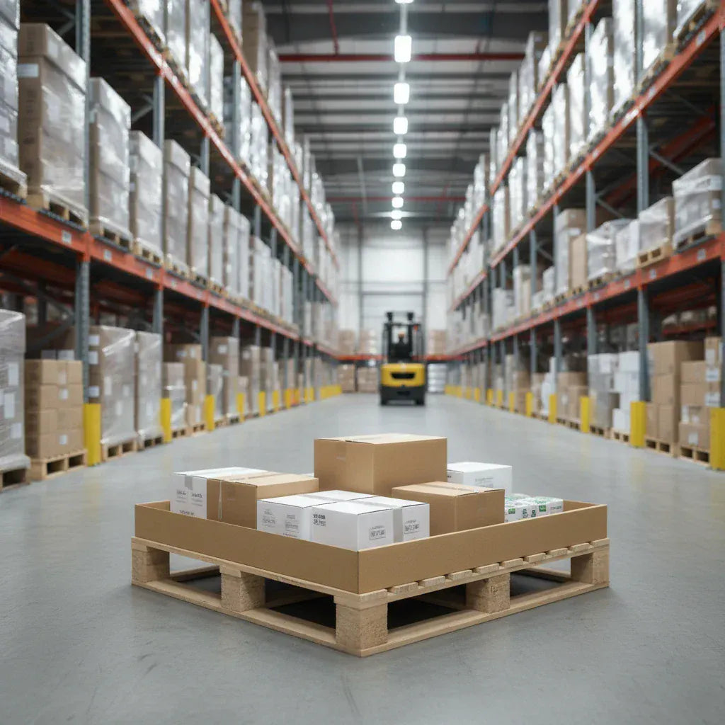 Boxes 24 Pallet Boxes Heavy Duty Pallet Box Cap - 1095 x 1090 x 170mm (Pack of 10)
