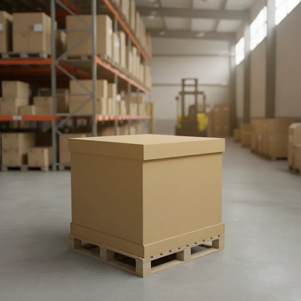 Boxes 24 Pallet Boxes Heavy Duty Pallet Box Cap - 1095 x 1090 x 170mm (Pack of 10)