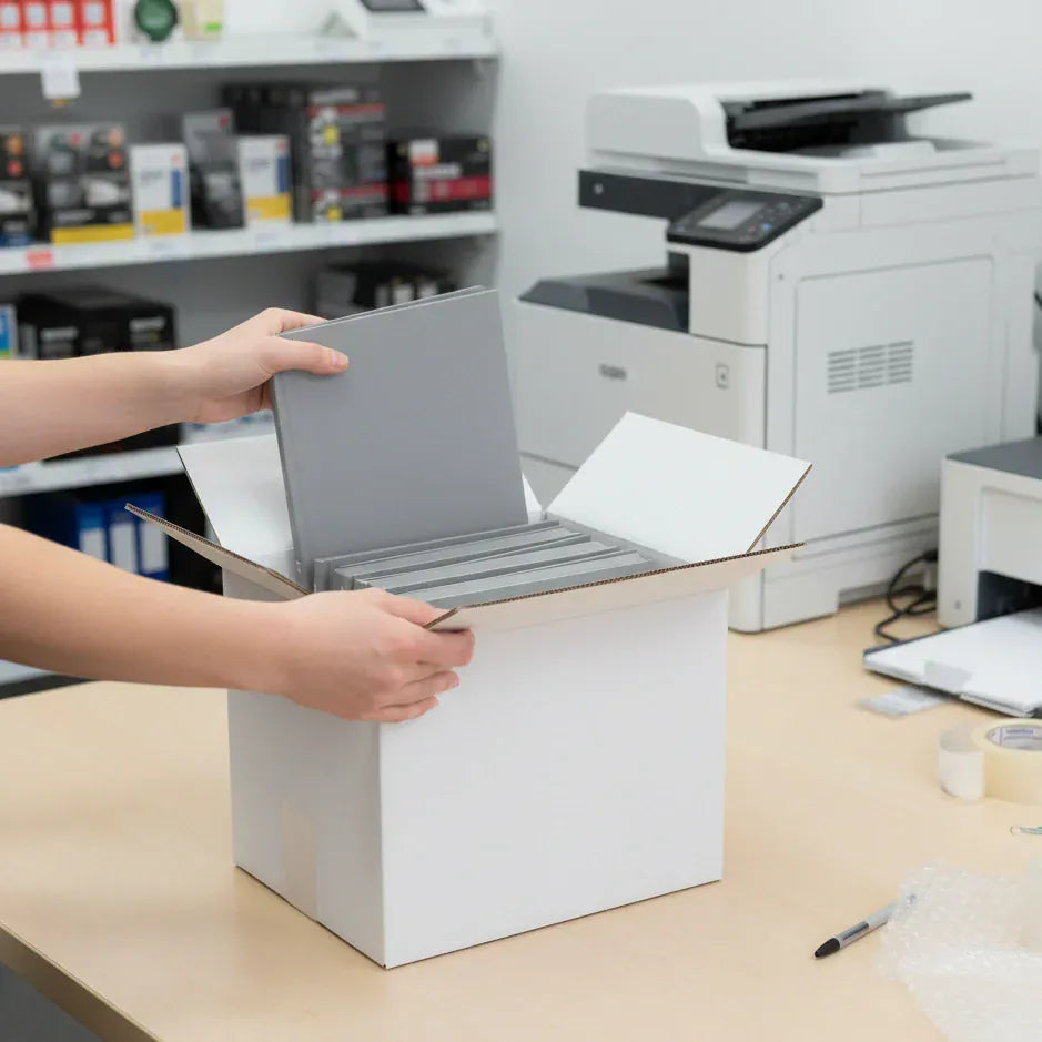 Single Wall Packing Box White - SW12 (A4) - 305 x 229 x 229mm (Pack of 25)