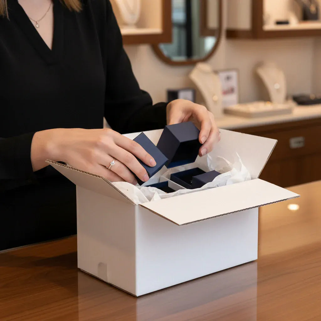 Single Wall Packing Box White - SW11 - 254 x 152 x 133mm (Pack of 25)