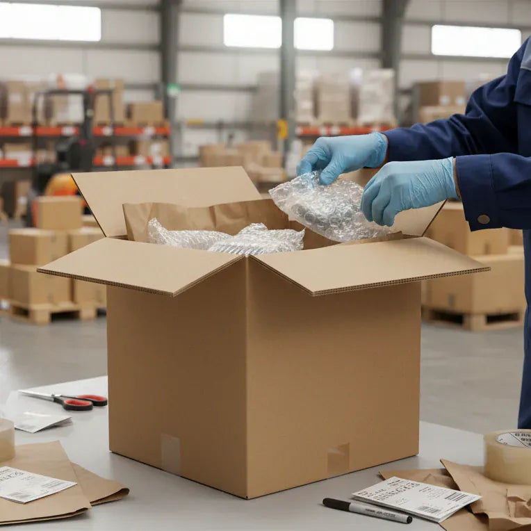 Boxes 24 Packing Boxes Double Wall Packing Box Brown - DW1 - 350 x 350 x 350mm (Pack of 10)