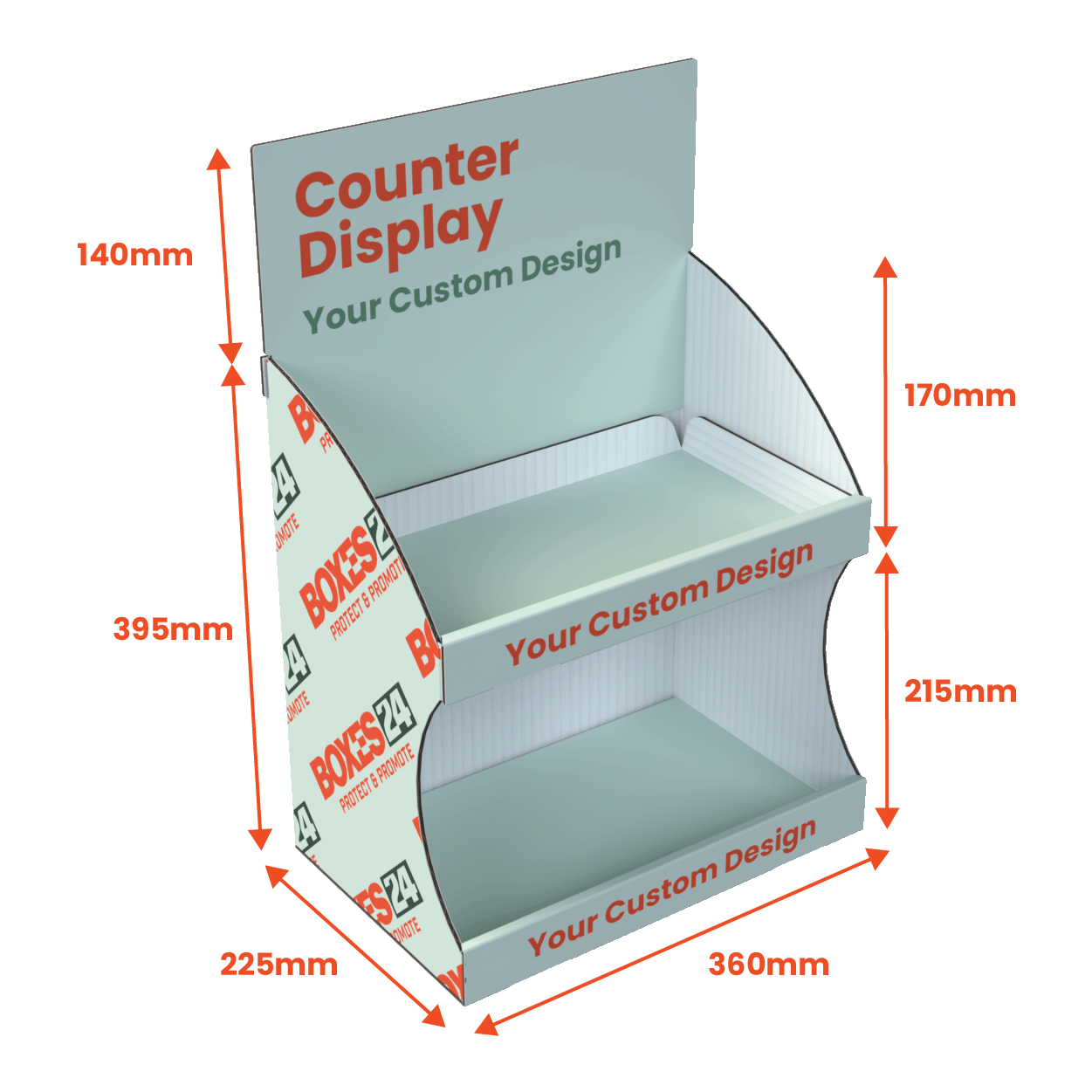 Counter Display Unit - Full Custom Print - Boxes 24