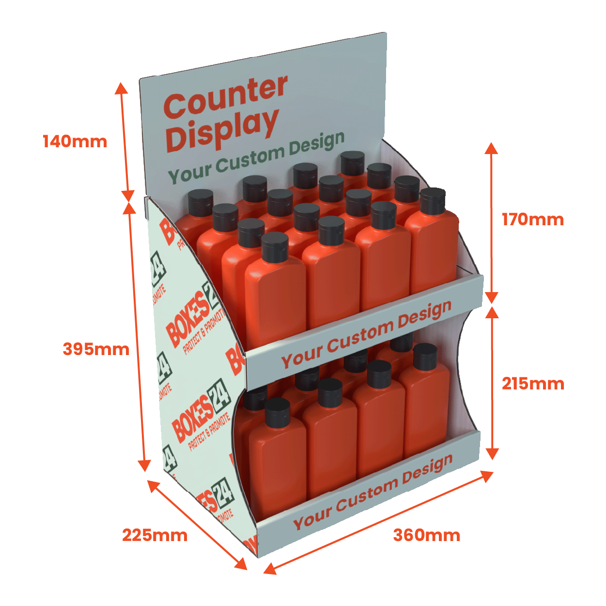 Counter Display Unit - Full Custom Print - Boxes 24