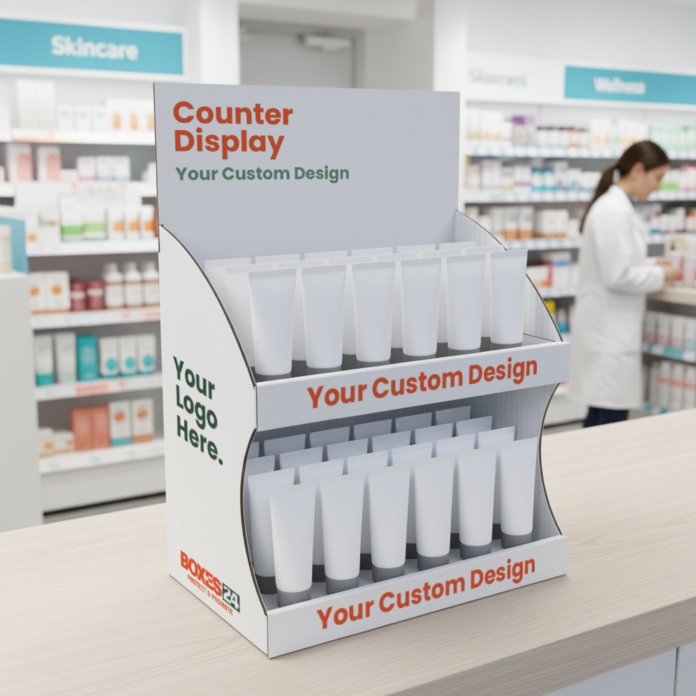 Counter Display Unit - Full Custom Print (Pack of 5)