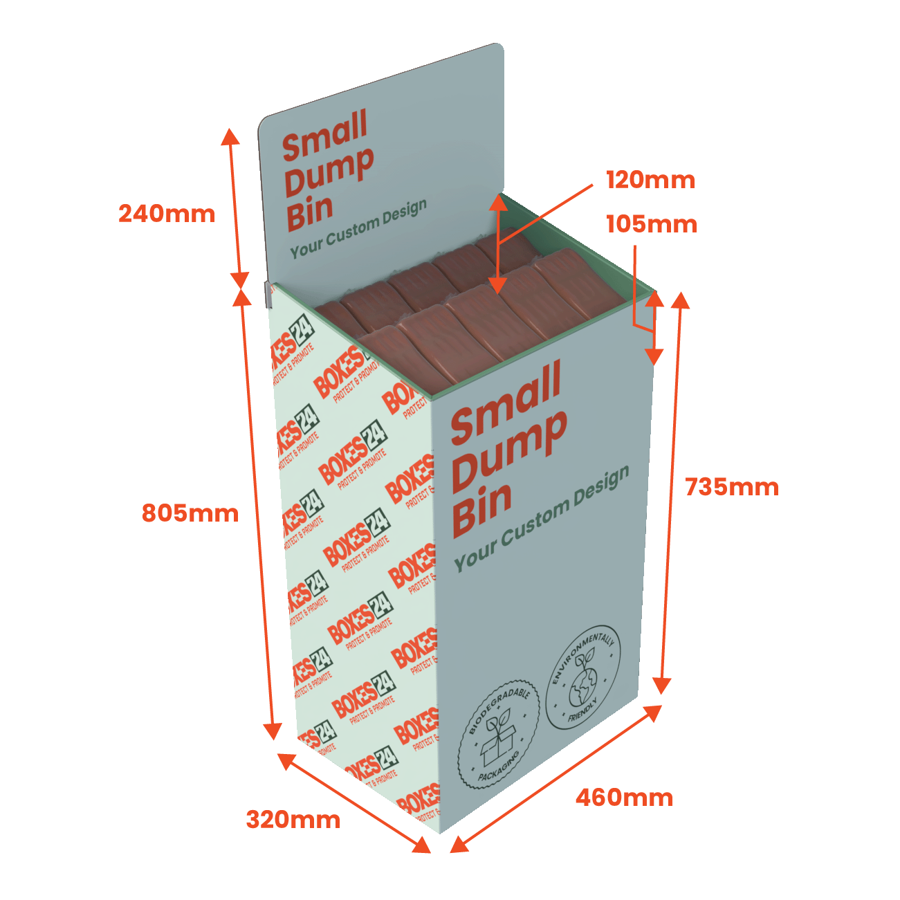 Dump Bin Small - Full Custom Print