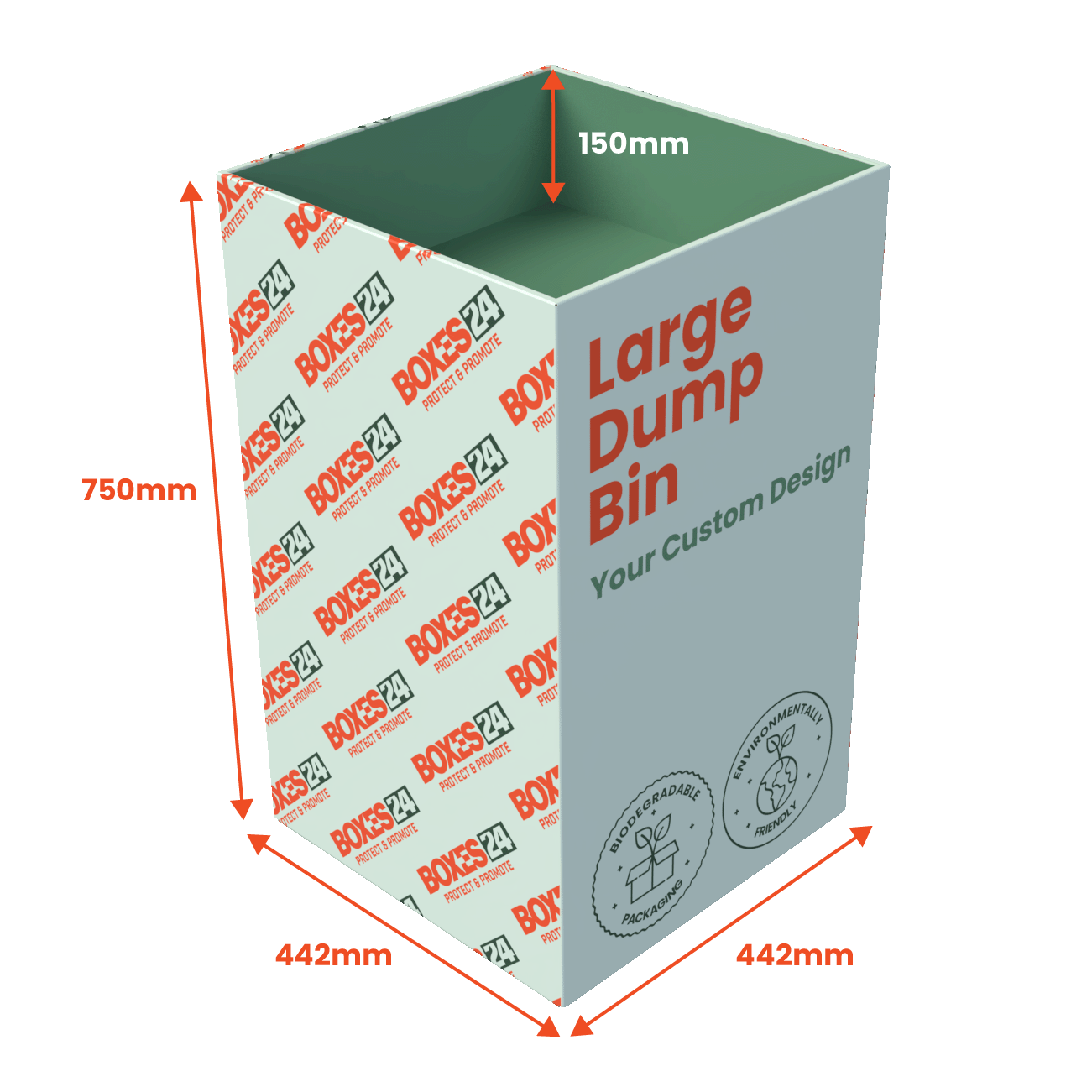 Dump Bin Large - Full Custom Print