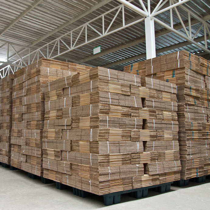 Cardboard Boxes On Pallets