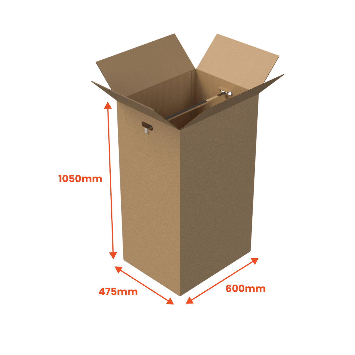 Boxes 24 Moving Boxes Porta Robe (Including Rail) - 600 x 475 x 1050mm (Pack of 5)