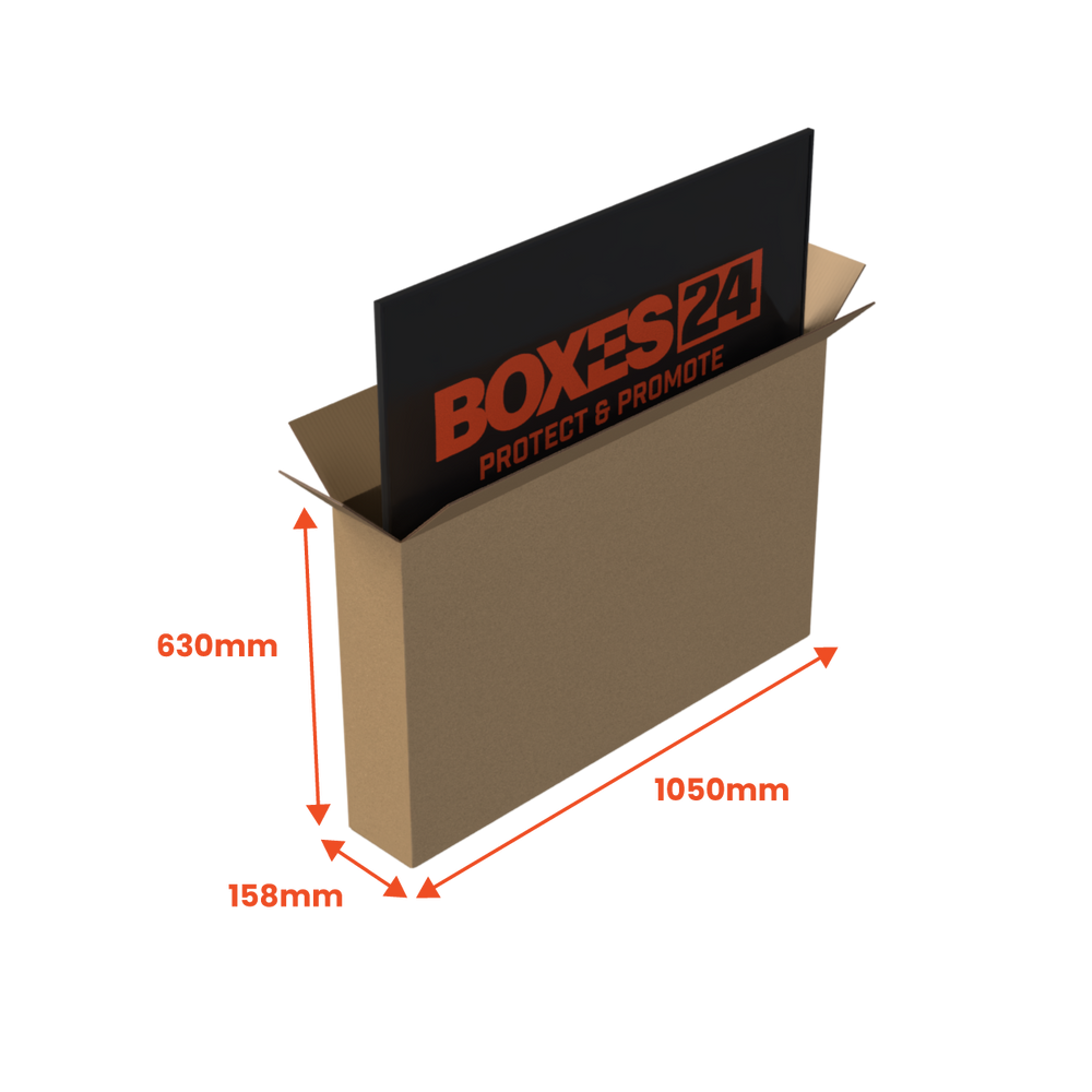 Small TV Box (32" to 43") - 1050 x 158 x 630mm (Pack of 5) - Boxes 24