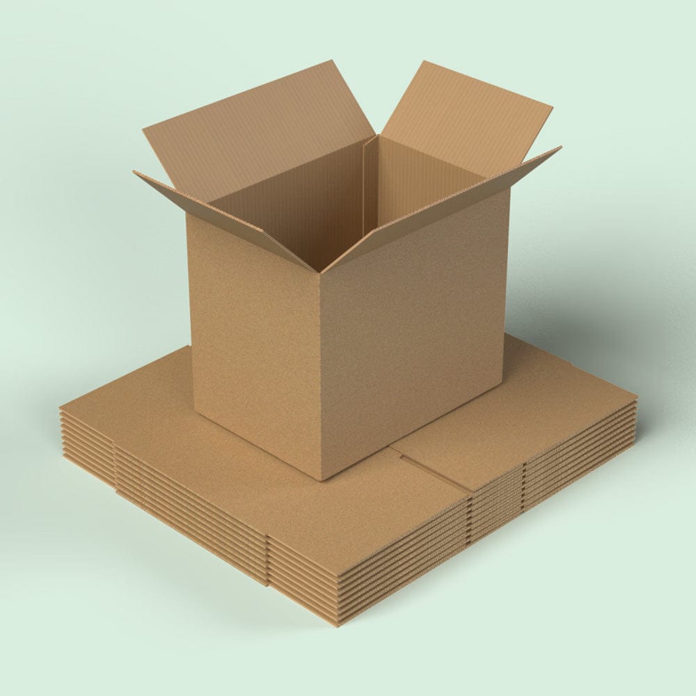 Boxes 24 Packing Boxes Double Wall Packing Box Brown - DW1 - 350 x 350 x 350mm (Pack of 10)