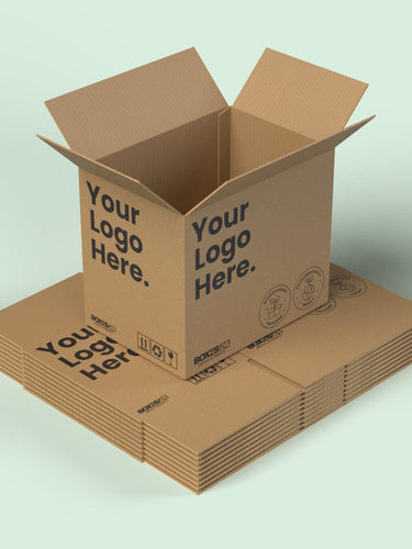 Double Wall Packing Box Brown - DW6 - 610 x 610 x 610mm - Custom Print - 1 Sided (Pack of 10) - Boxes 24
