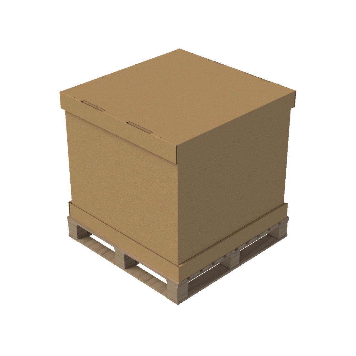 Boxes 24 Pallet Boxes Heavy Duty Pallet Box Cap - 1095 x 1090 x 170mm (Pack of 10)