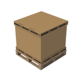 Heavy Duty Pallet Box Cap (2 Per Set) - 1165 x 1165 x 120mm - Custom Print - 1 Sided (Pack of 10) - Boxes 24