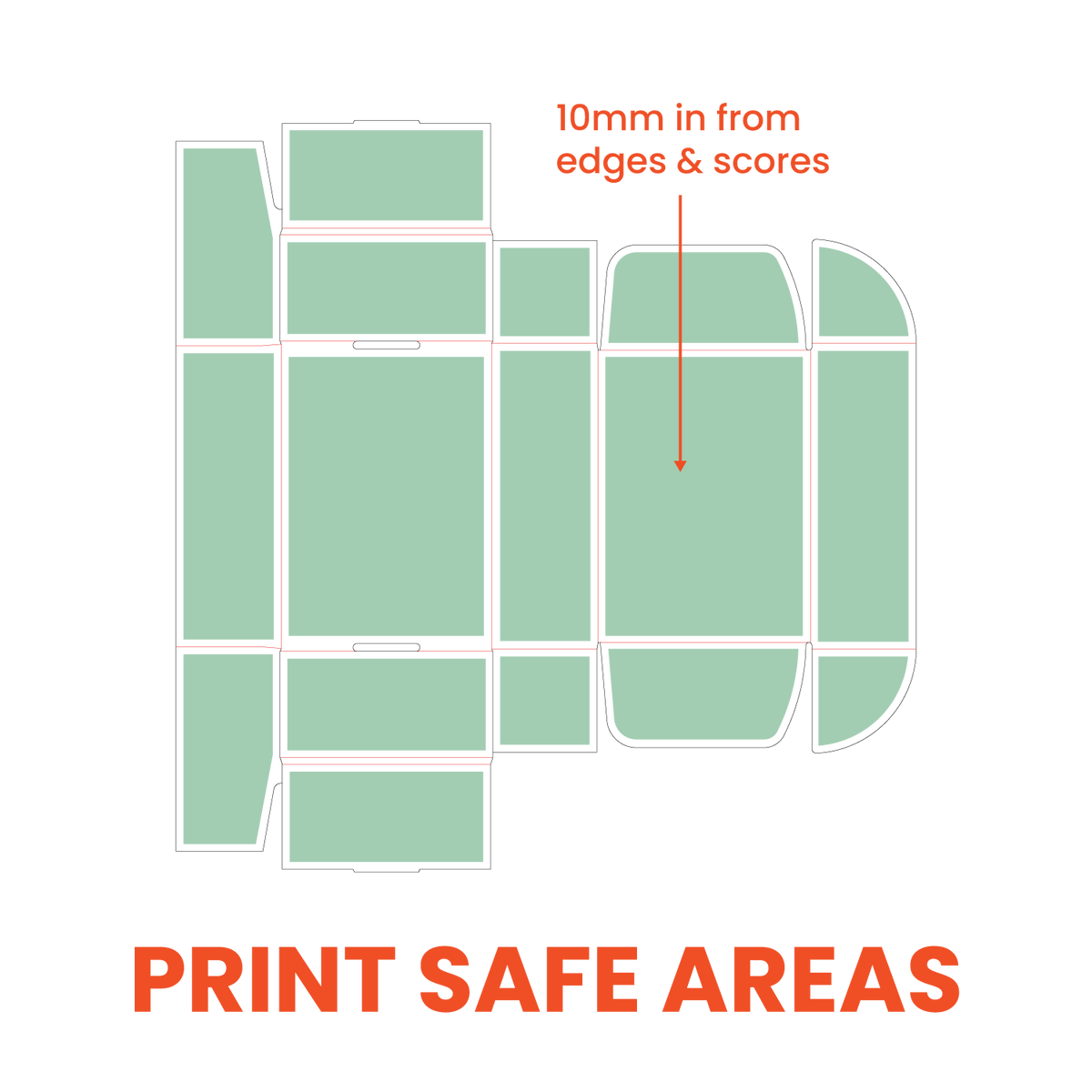 Print Specifications Diagram Print Safe Areas
