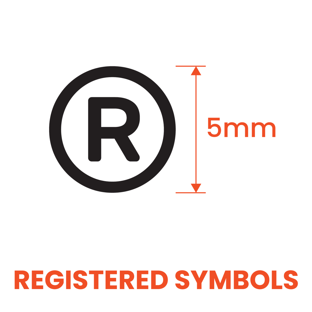 Print Specifications Diagram Registered Symbols