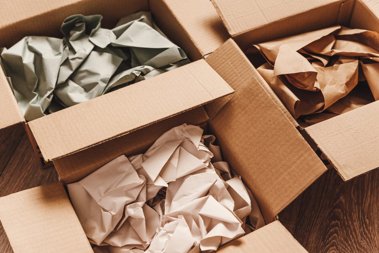 Photo Of Sustainable Cardboard Boxes