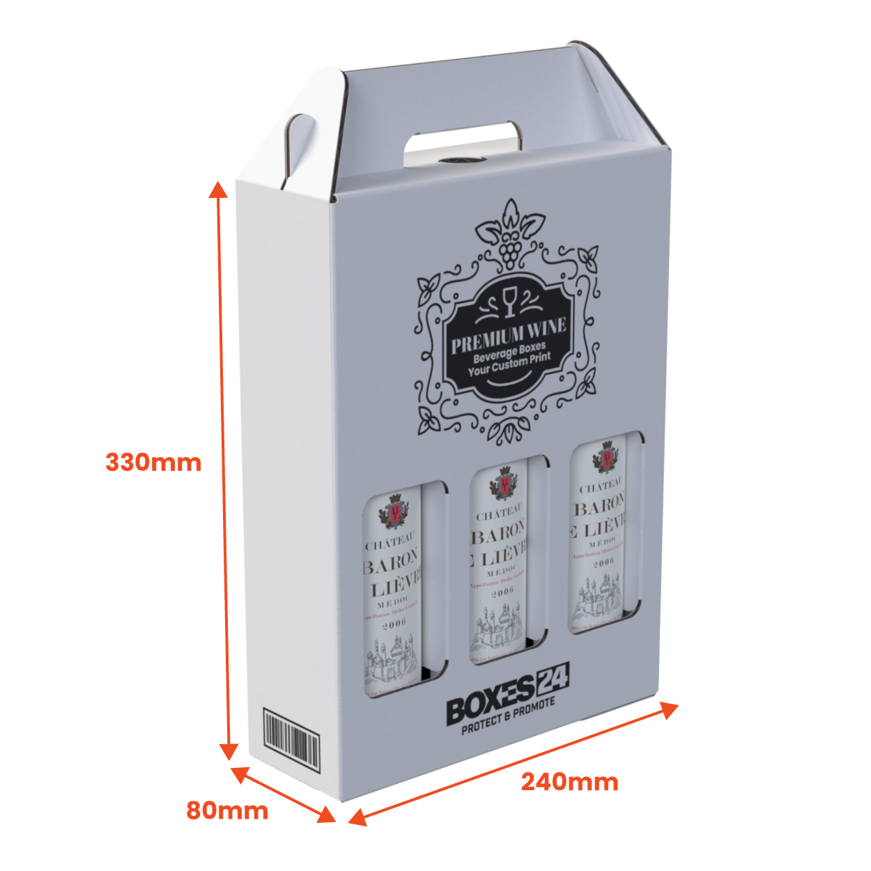 Wine Boxes 3 Bottle Carry Pack