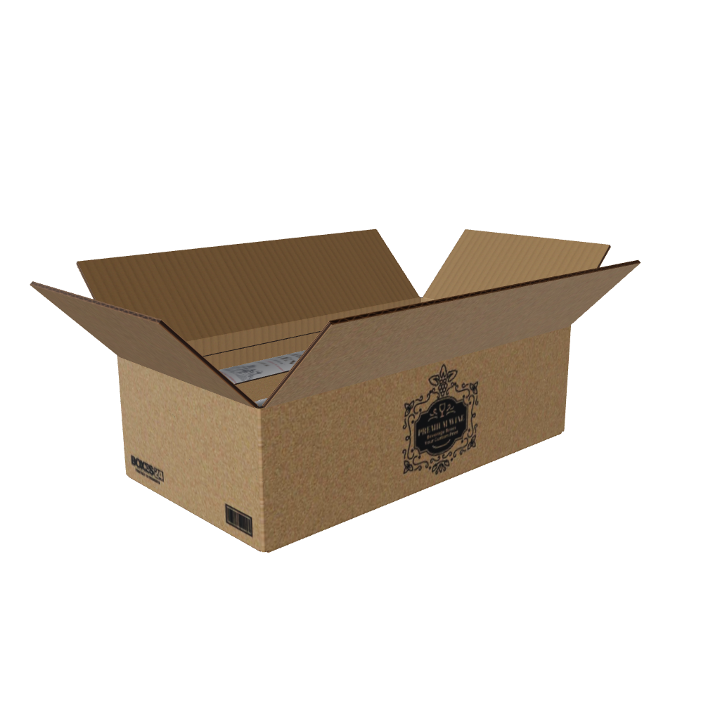 2B-WINE-SH-300-X-153-X-75-brown-printed 3D Model