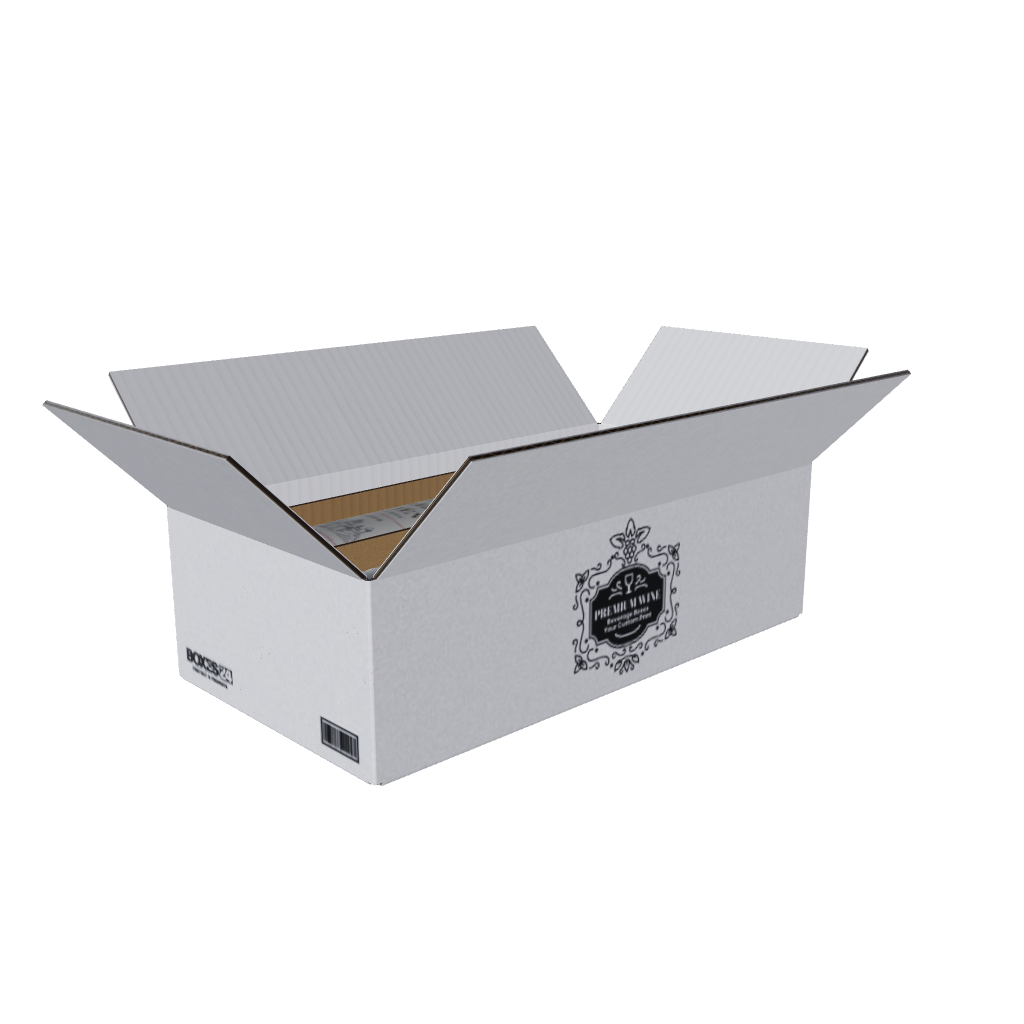 2B-WINE-SH-300-X-153-X-75-white-printed 3D Model