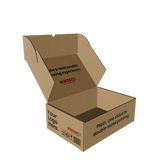 Lare Mailing Box Open Brown DoubleSidedPrint 3d Model