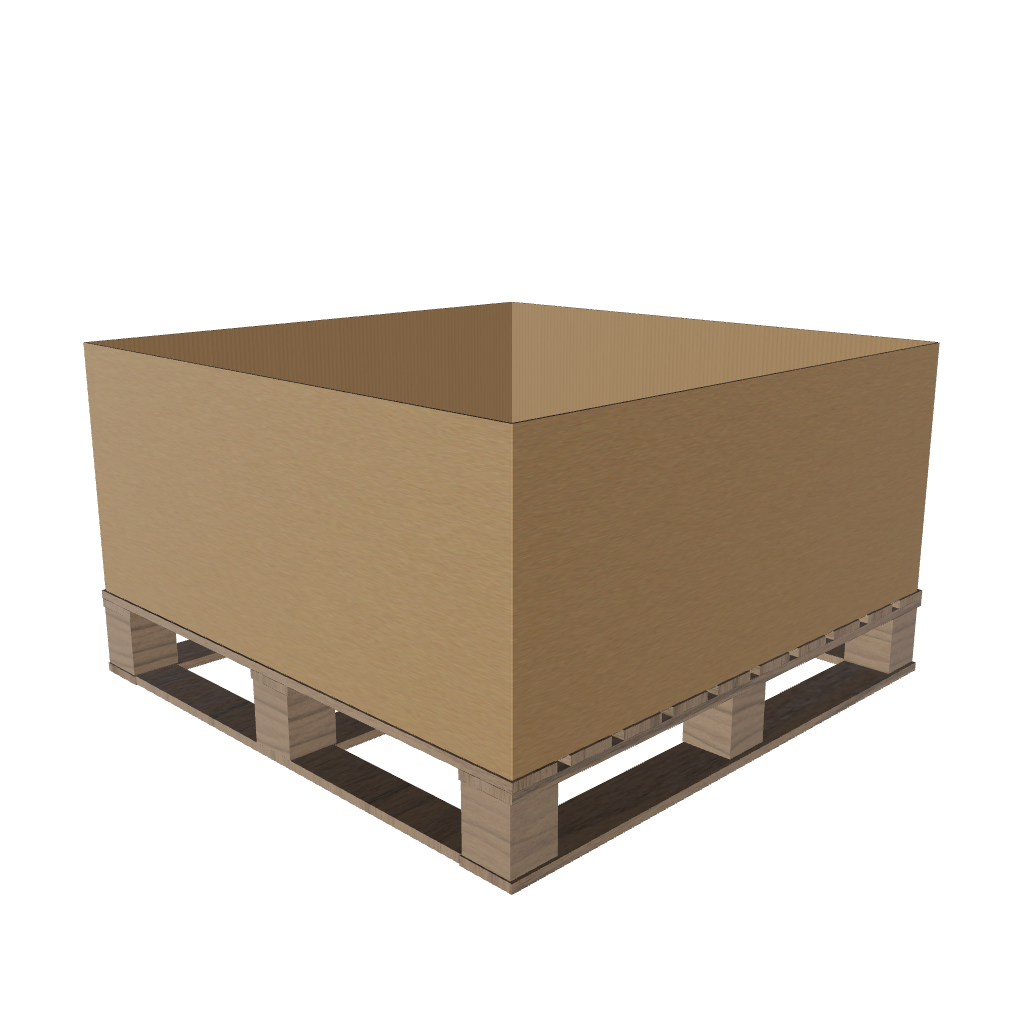 Heavy Duty Pallet Box Sleeve Small - 1093 x 1083 x 500mm (Pack of 10)