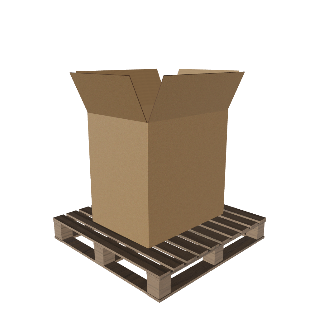 Pallet Boxes 800x600x800 3d model