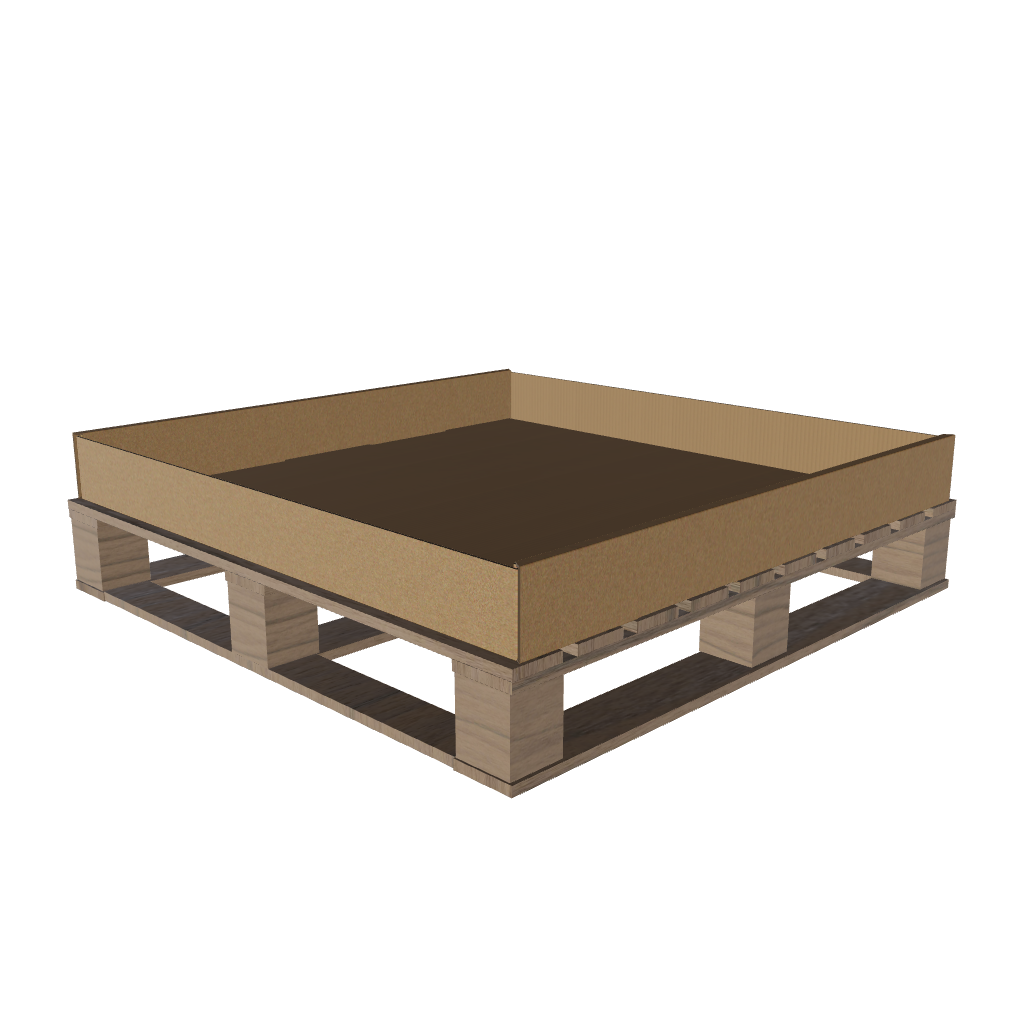 Heavy Duty Pallet Box Cap - 1095 x 1090 x 170mm (Pack of 10) (WA Delivery Only)
