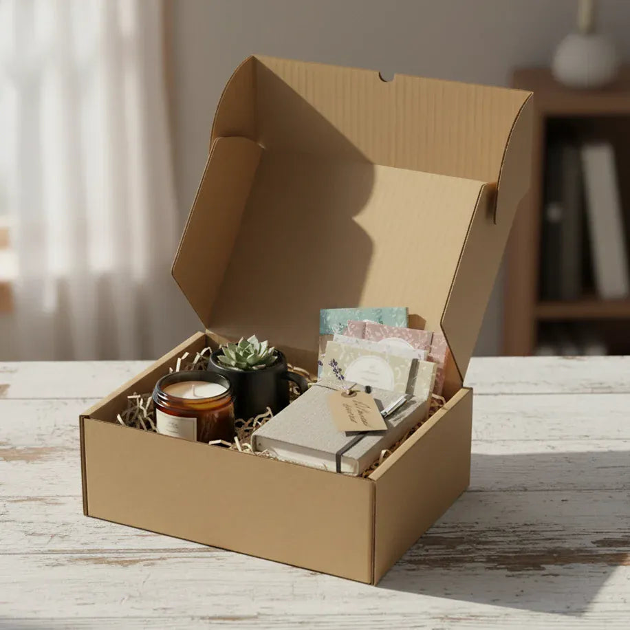 Boxes 24 Mailing Boxes Small Mailing Box - Brown - 220 x 160 x 70mm (Pack of 25)