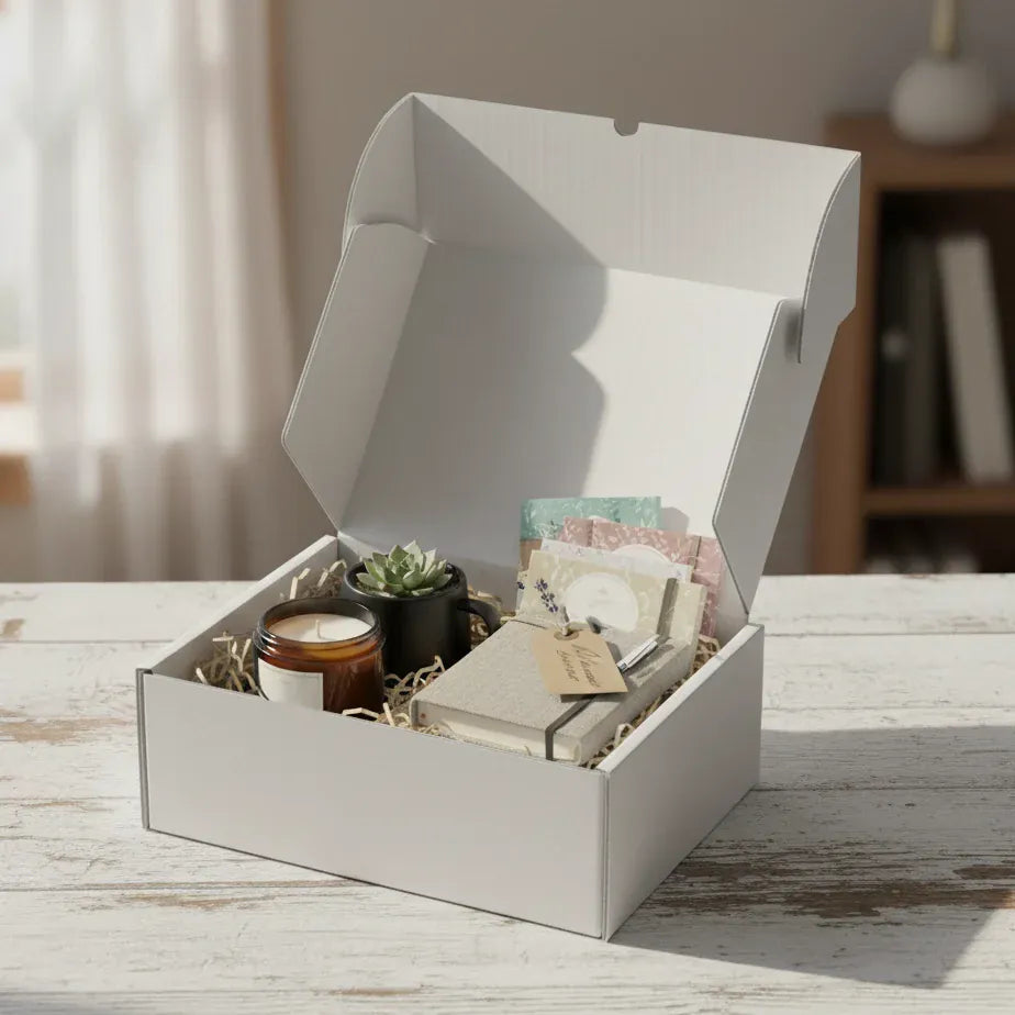 Boxes 24 Mailing Boxes Small Mailing Box - White - 220 x 160 x 70mm (Pack of 25)