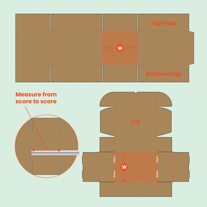 step 3 how  to measure a box